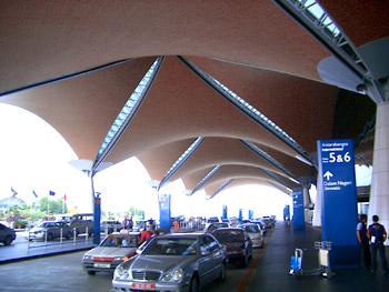 Dobner metal ceilings in Kuala Lumpur airport in Malaysia